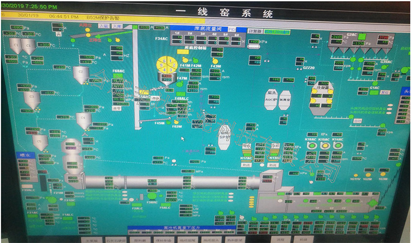 衛(wèi)輝市春江水泥有限公司一線改造前操作畫面